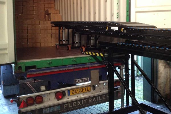Telescopische rollenbaan van Eslogic